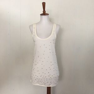 J. Crew Scattered Sequins Scoop Neck Tank Top